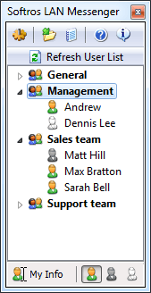 Softros LAN Messenger Screenshot